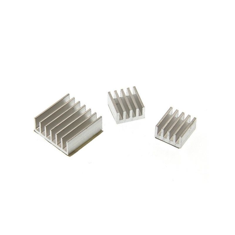 Aluminium Adhesive Heatsink pack 3pcs