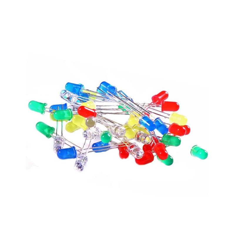 LED Diode Assortment Kit 40x Red Green Yellow Blue