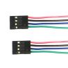 2x Cable Female - Female 4 Pins 4 Colors