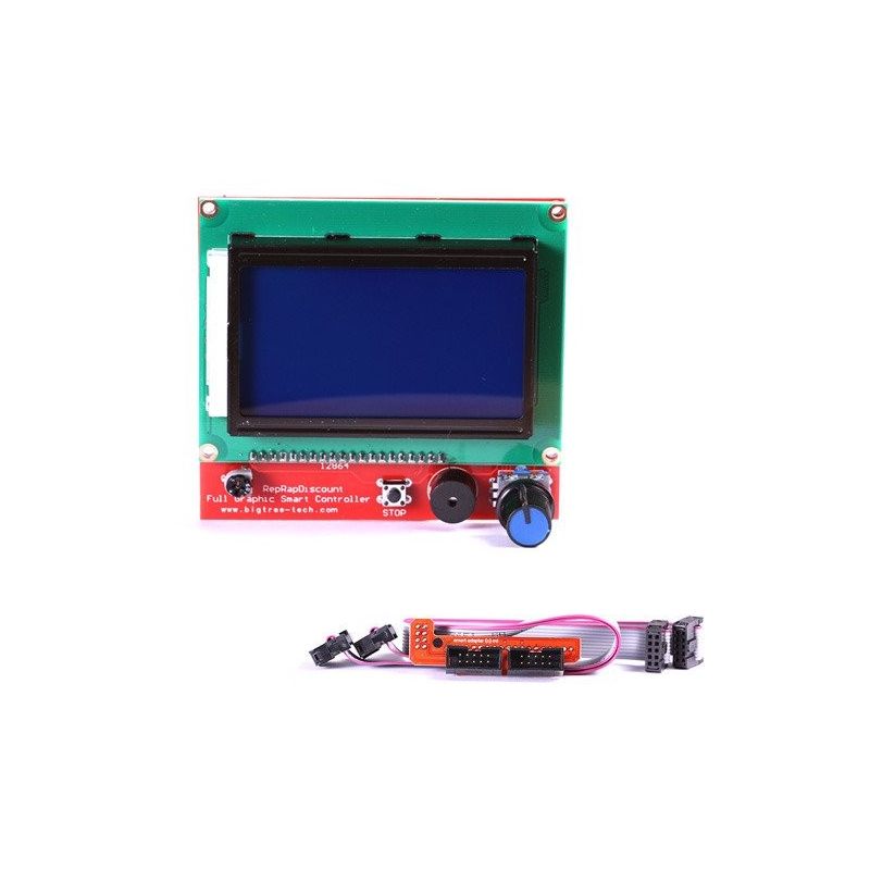 LCD 12864 Controlador inteligente RepRap Impressora 3D Tela gráfica