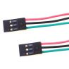 2x Female to Female Cable 3 Pins 3 Colors