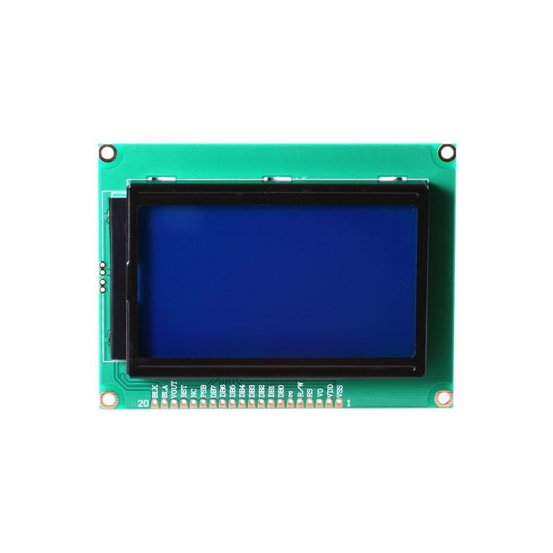 Display LCD 128x64 12864 Fundo Azul Iluminado