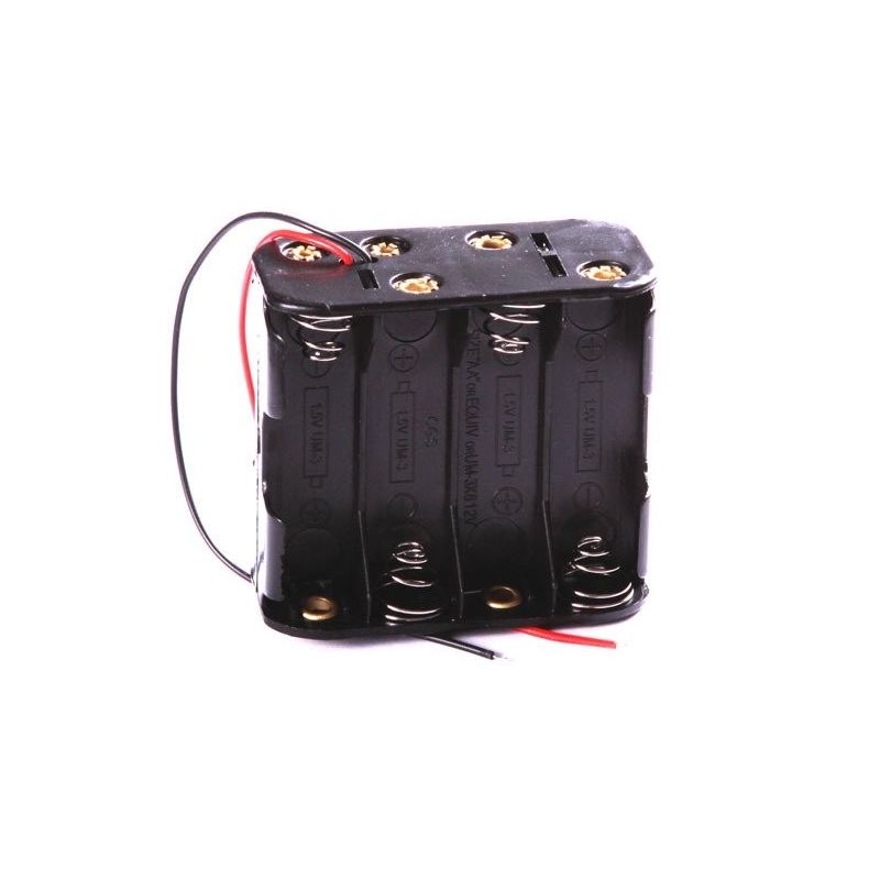 Battery Holder R6 LR06 4+4 8x AA 12V