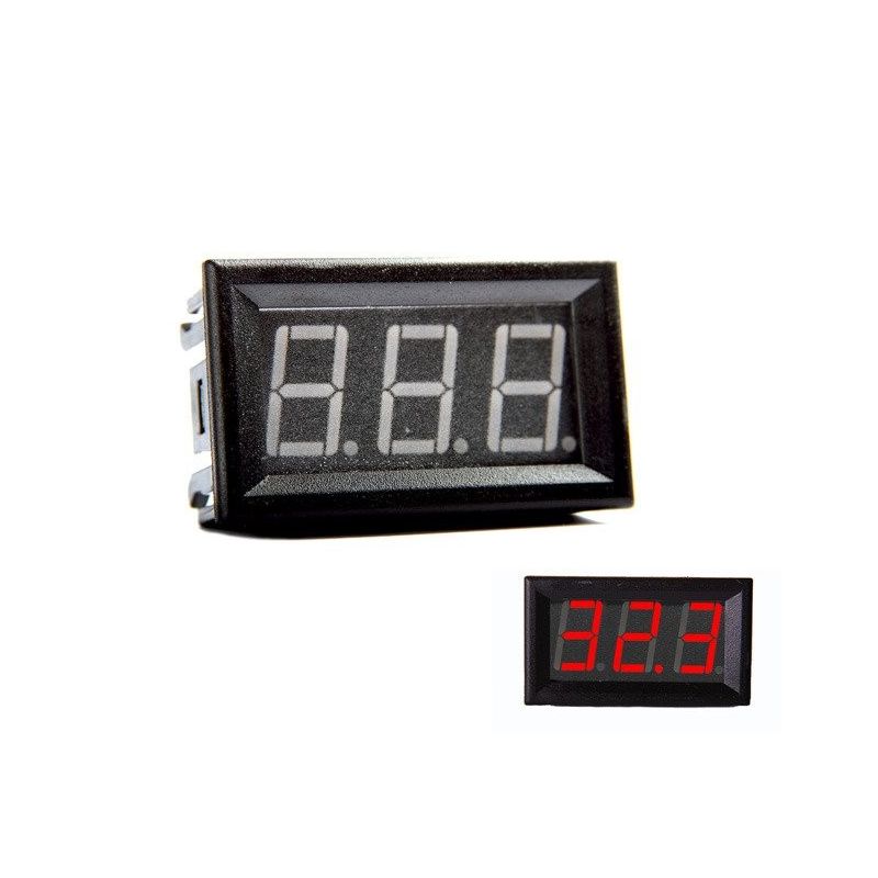 Digital Voltmeter Red 0-200V DC 0.56