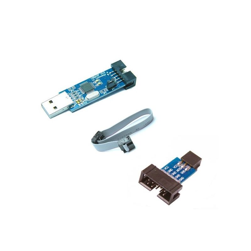 USBASP AVR ATmega8 ATmega128 Programmer Kanda Adapter Cable