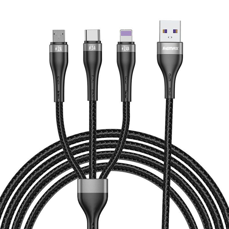 3-in-1 USB cable - Lightning / USB Type-C / micro USB