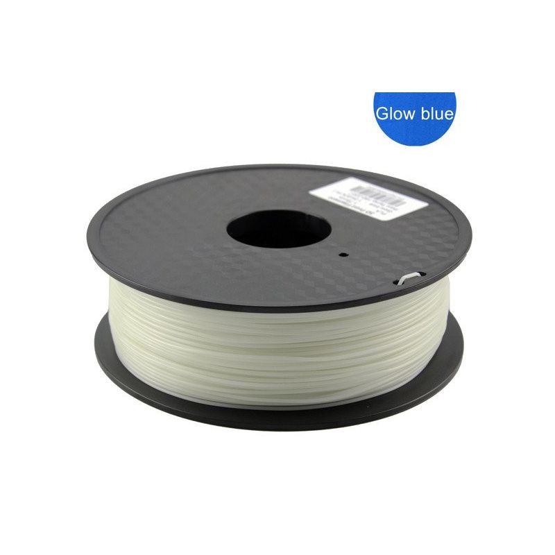Filamento ABS 1,75mm 1kg Impressão Azul Luminescente