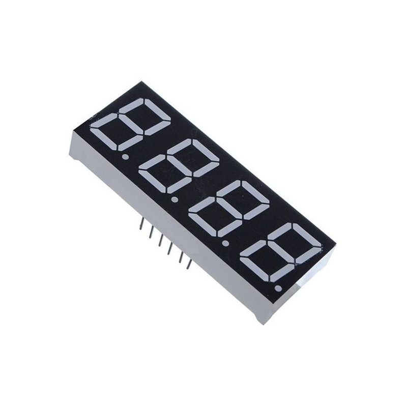 LED Display 4-Digit 7-Segment Red Common Anode