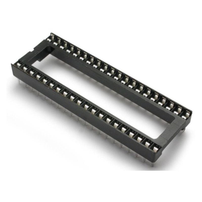 Soquete de circuito integrado DIL40 pinos largos - pino plano