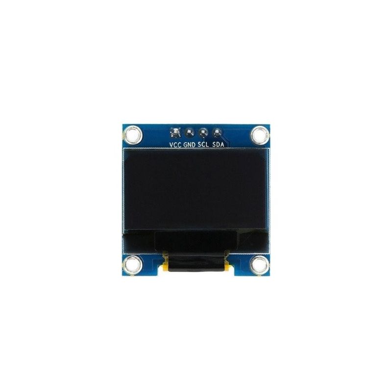 0.96" 128x64 Blue-Yellow I2C 4-Pin OLED display