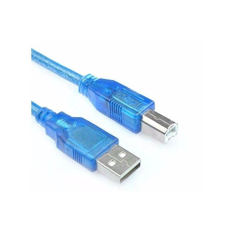 Cabo USB Tipo A-B 50cm azul