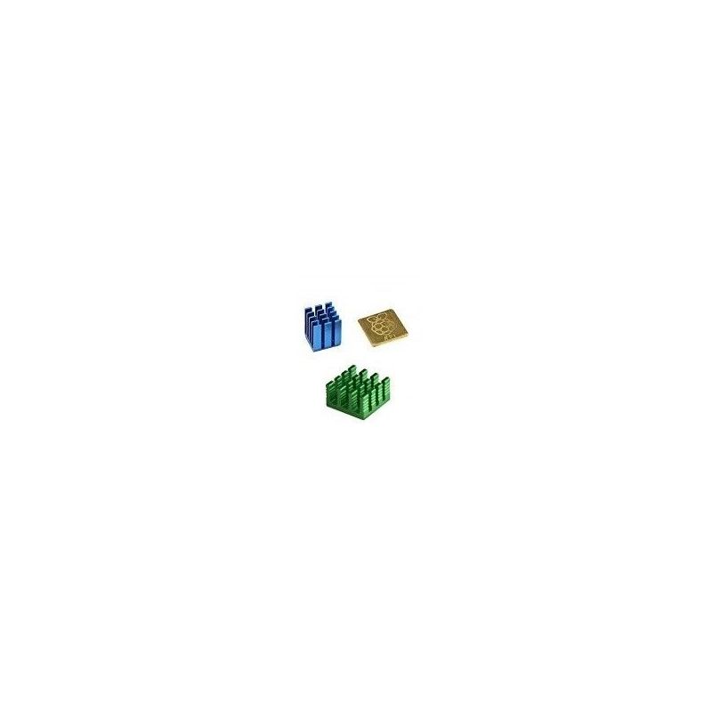 Tinta adesiva de alumínio azul dourado, verde e metálica para Raspberry Pi - embalar 3 unds
