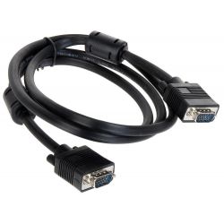 Black VGA D-Sub 1.5m cable