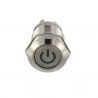 12V On/Off LED Pushbutton Blue 16mm N/A NO