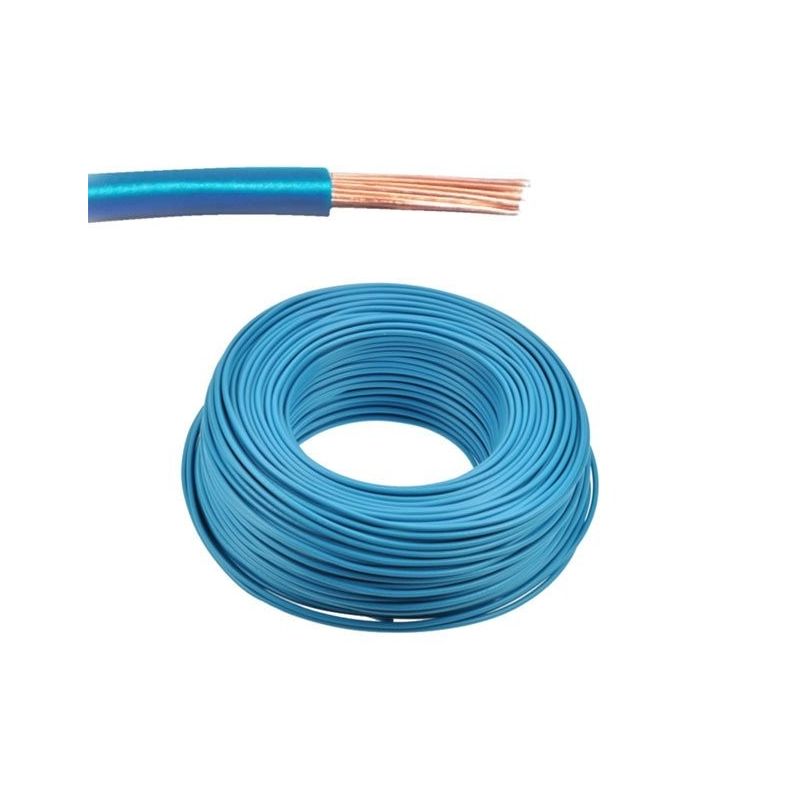 Cable 1x0.5 Single-pole flexible cable 0.50mm2 blue - roll 100m