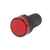 LED indicator lamp 28mm 230V AC threaded joint Red