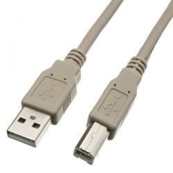 Cable USB Tipo A-B 150cm gris