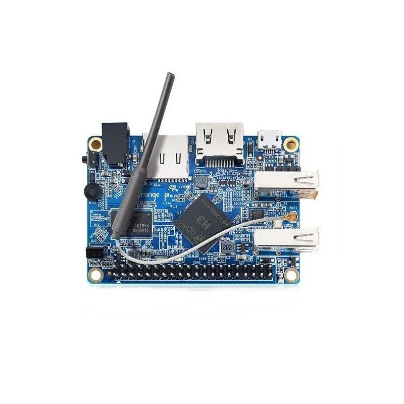 Orange Pi Lite 512 MB DDR3 with H3 Quad-Core 1.2 Ghz microprocessor and  Wifi + antenna