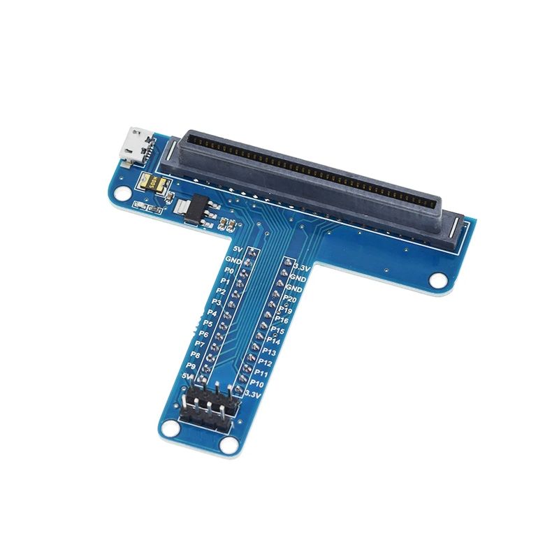 T-type Protoboard GPIO Extension Board for Micro:Bit with 5V and 3.3 V output
