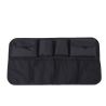 Car organizer for the rear seat backrest for the trunk black