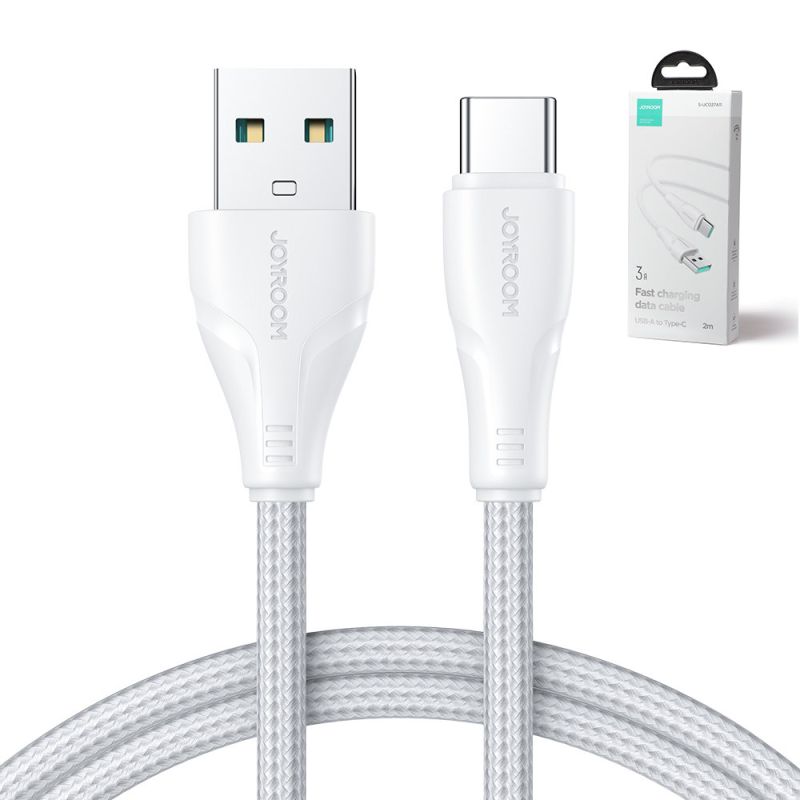 USB cable - USB C 3A for fast charging and data transfer 2 m white