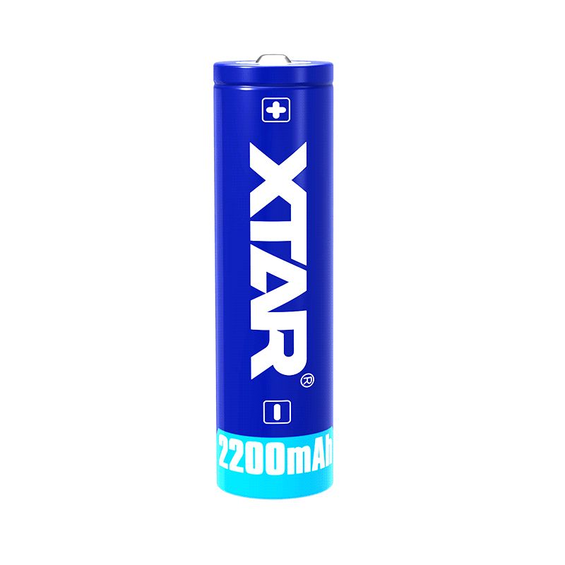 Bateria recarregável XTAR 18650 2200mAh Li-ion