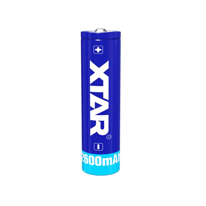 Bateria recarregável XTAR 18650 2600mAh Li-ion