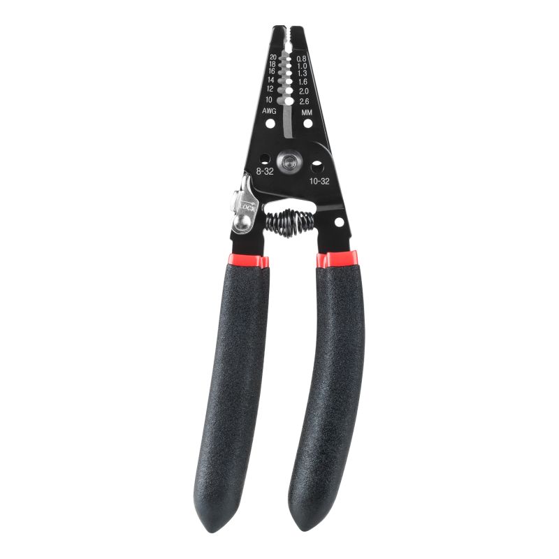 Spring-loaded pliers for stripping insulation