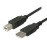 Cable USB Tipo A-B 100cm negro