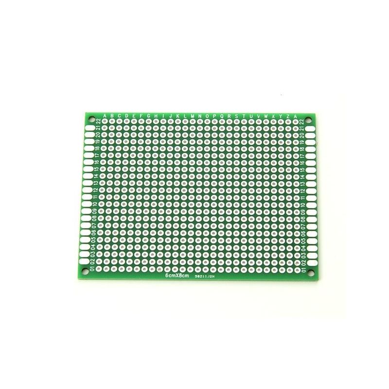 2 Double Side Prototype PCB Board 6x8cm