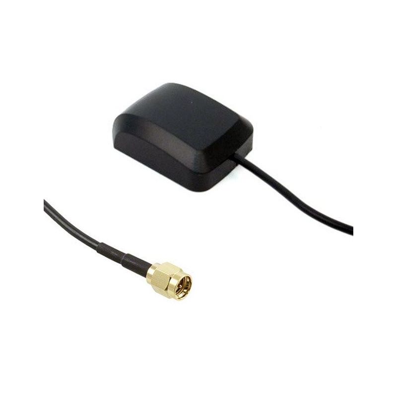 Antena GPS Magnética Conector SMA Macho Universal Cable 150cm para Arduino