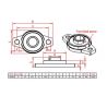 T8 R2 80cm Spindle Kit with Bearing Support, Nut and Coupler