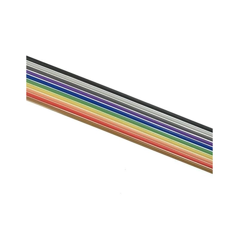 Flat Cable 1m AWG28 1.27 10 Pins Colors