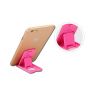 Suporte plástico dobrável para tablets móveis eBooks Smartphone rosa
