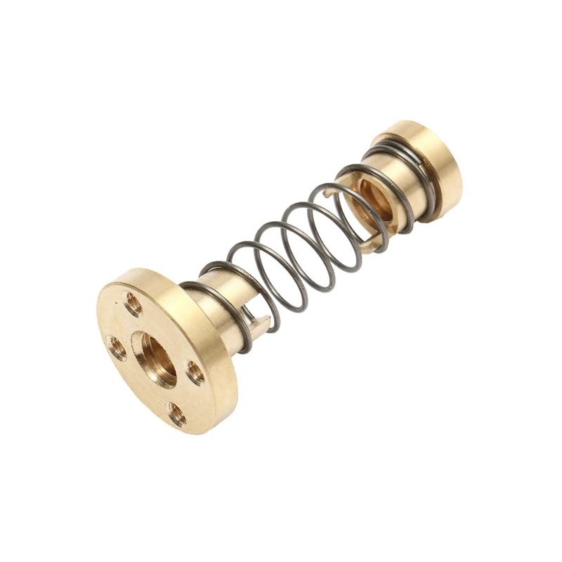 Anti Backlash Spring Loaded Nut for Trapezoidal Screw L8