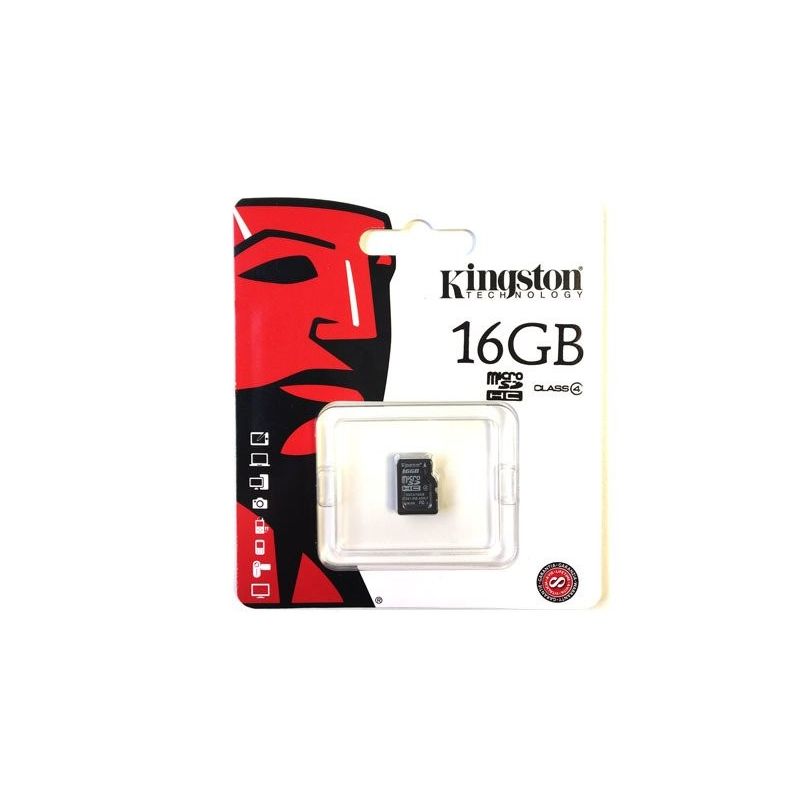 Tarjeta Memoria 16GB Kingston Clase 4 MicroSD