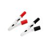 2x Electronic Clips Crocodile 2x50mm Black + Red pack 2pcs