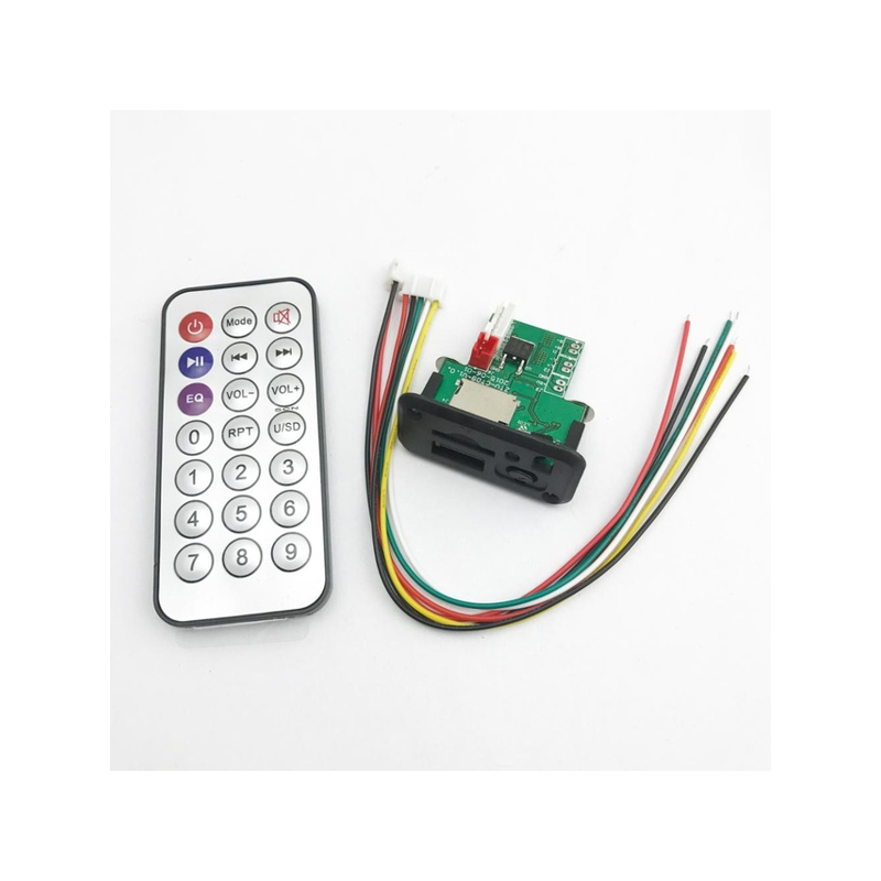 Mini Placa MP3 USB TF Lector Decodificador con Control Remoto IR Reproductor