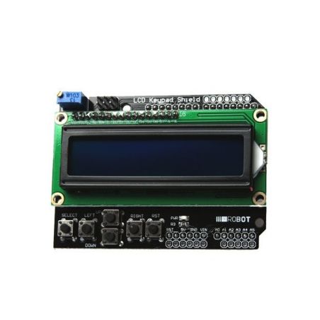 1602 LCD Keypad Shield HD44780 1602 Modulo de 2x16 caracteres compatible con Arduino Movilideas 