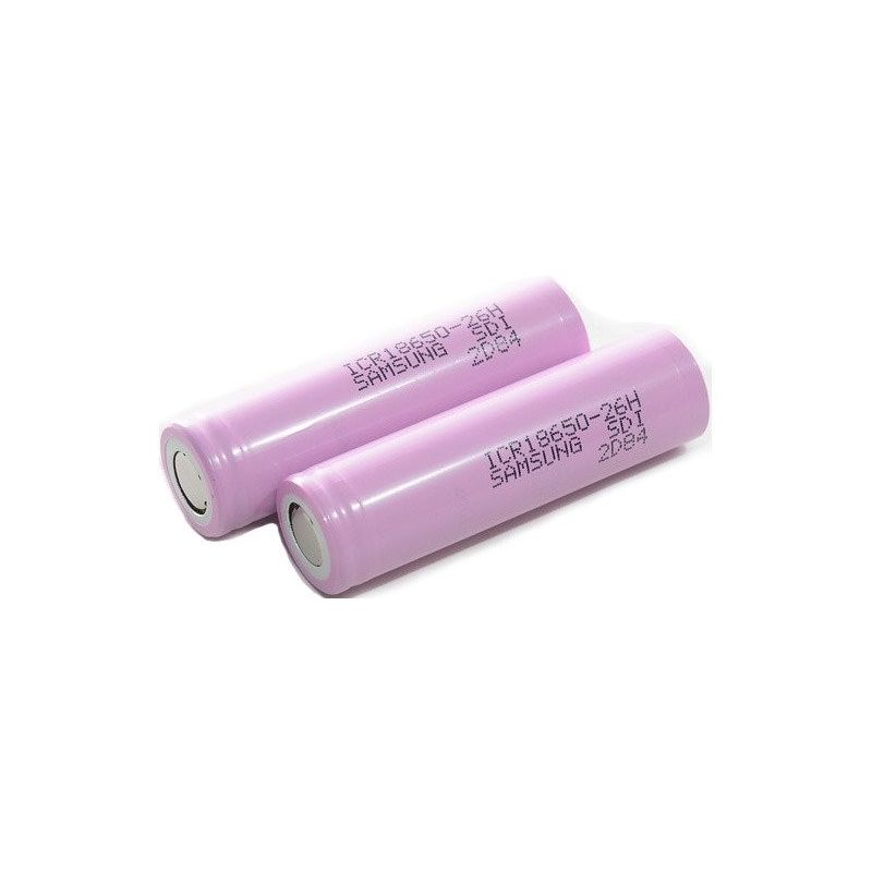 Bateria recarregável Samsung ICR18650 2600mAh Li-ion
