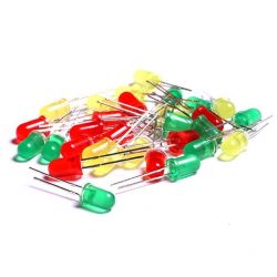 LED Diode Assortment 5mm red, green, yellow pack 15 pcs