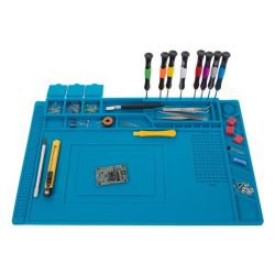 Silicone welding mat with...