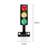 Semáforo LED rojo amarillo verde 5V módulo display Arduino