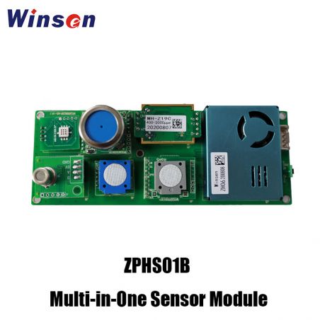 Details about   7 in one sensor module detection index PM2.5 PM10 temperature and humidity C02 