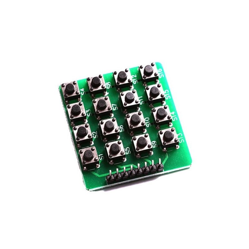 Teclado 4x4 Pulsadores Matriz 16 Teclas Táctil para Arduino