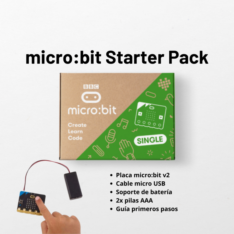 Micro:bit BBC v2 - WiFi Single Board Micro-Computer - Starter Pack