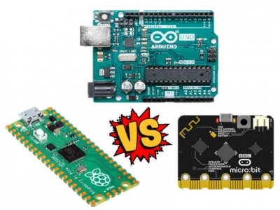Raspberry Pi Pico vs micro:bit v2 vs Arduino UNO r3
