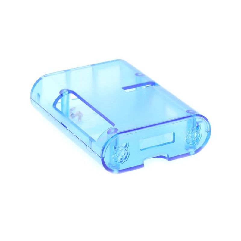 Niebieska transparentna obudowa do Raspberry Pi 2|3|B|B+