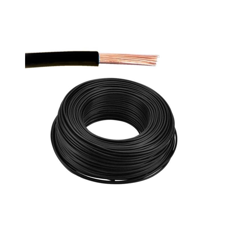1x1.5 Elastyczny kabel jednobiegunowy 1.5mm2 czarny 1m